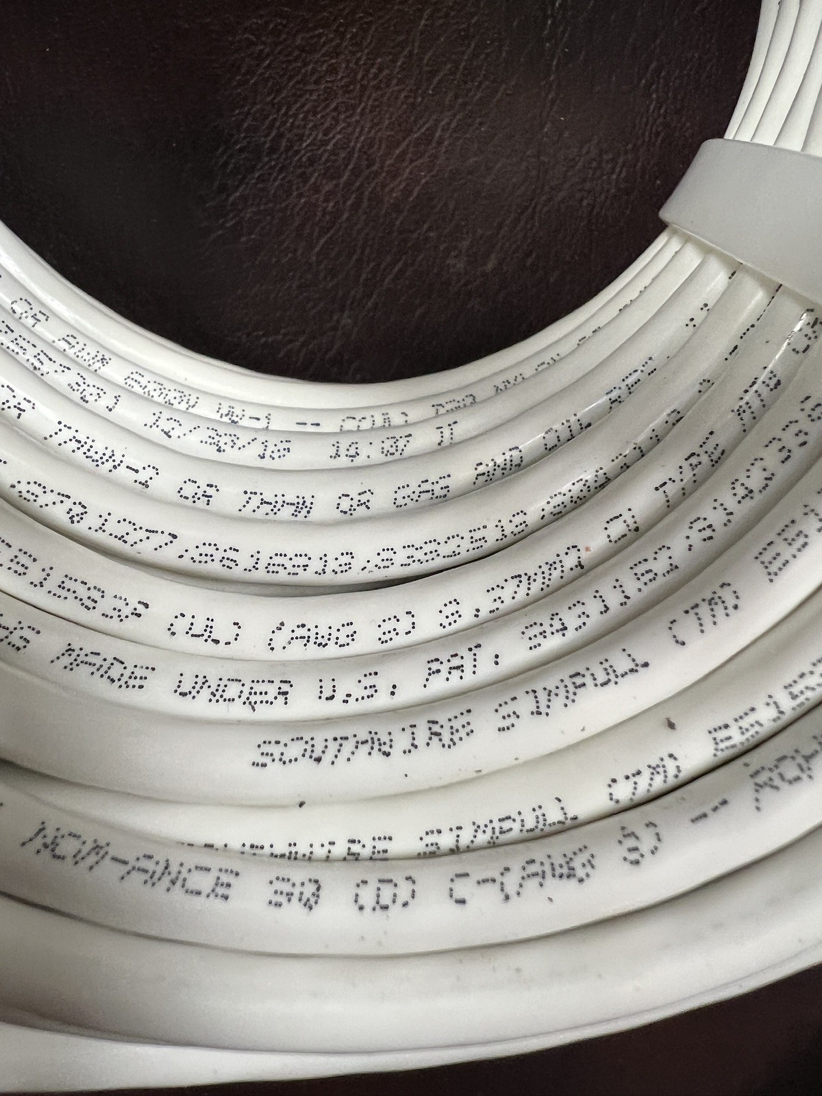 100 FT , 8 AWG Southwire THHN/THWN-2 White Stranded Copper Wire – 600V
