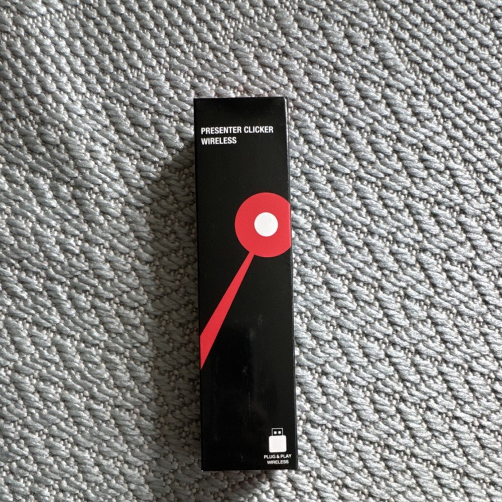 Wireless Presenter Remote Control with Pointer, Slide Advancer, Black X0034Q5ZV7