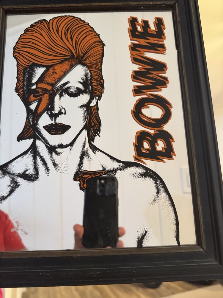 DAVID BOWIE ALADDIN SAME MIRROR  9”X12”