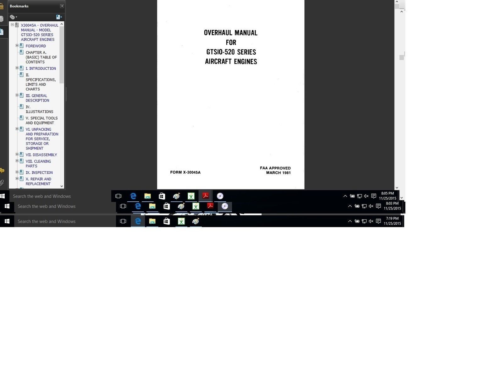 Cessna 421 C maintenance library service manual set n engine w A/Ds