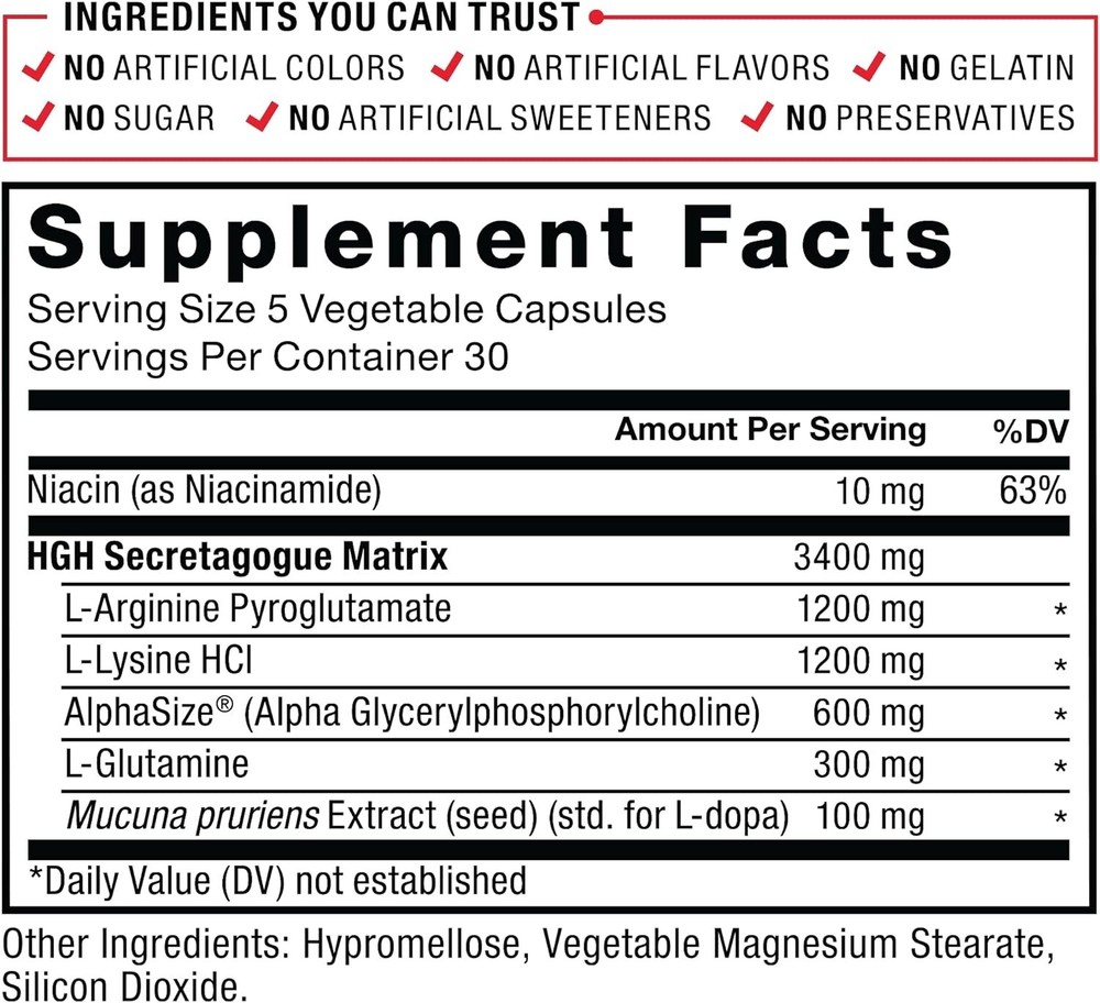 Force Factor Prime Secretion Activator, Supplement for Men 150 cap