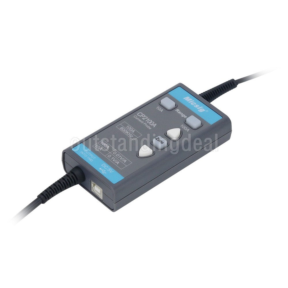 Micsig CP2100A 800KHz 10A/100A AC DC Current Probe for Oscilloscopes ot25
