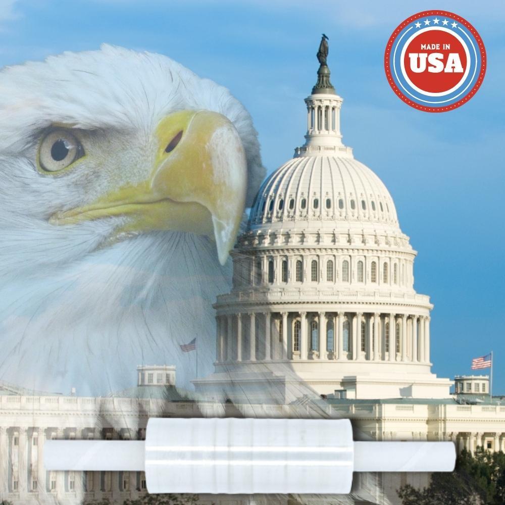 EXTENDED CORE CLEAR PALLET STRETCH-SHRINK WRAP PARCEL PACKAGING ROLLS