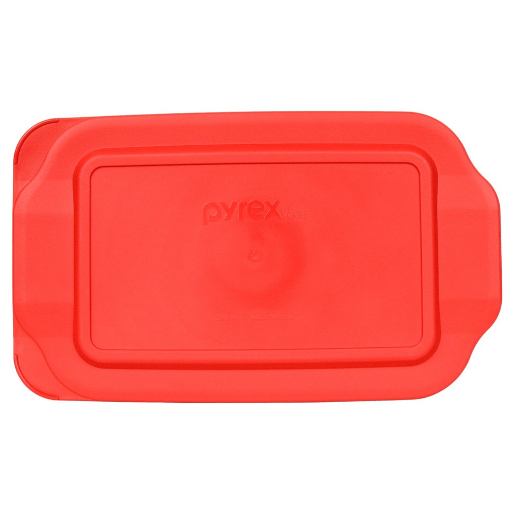 Pyrex 232-PC Red Rectangle Plastic Food Storage Replacement Lid Cover