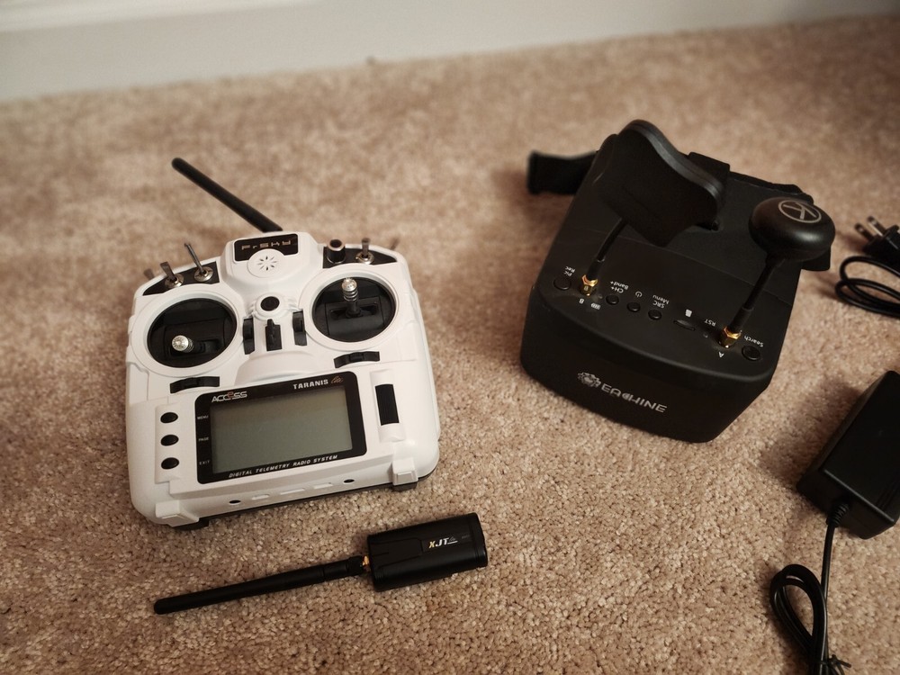 EMAX Tinyhawk II Indoor FPV Racing Drone Bundle. Controller And Headset.