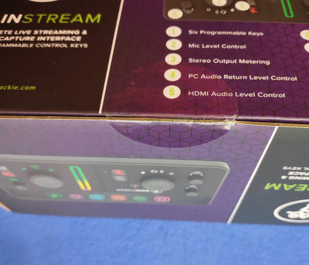 New Mackie MainStream Complete Live Streaming &Video Capture Recording Interface