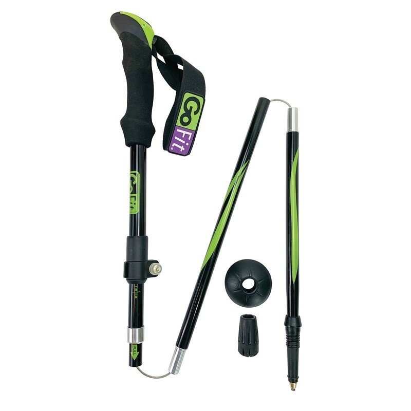 Lightweight Adjustable Walking Poles Ergonomic Foam Handles Interchangeable Tips