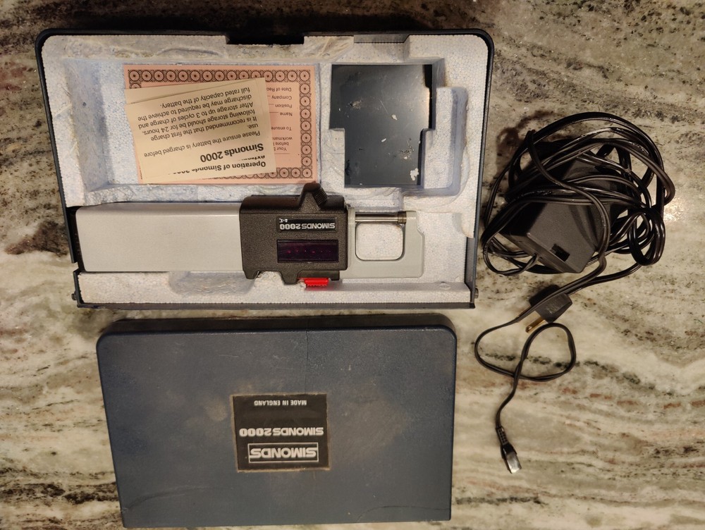 Simonds Micro 2000 Digital 0-1" Micrometer With Instructions & Case
