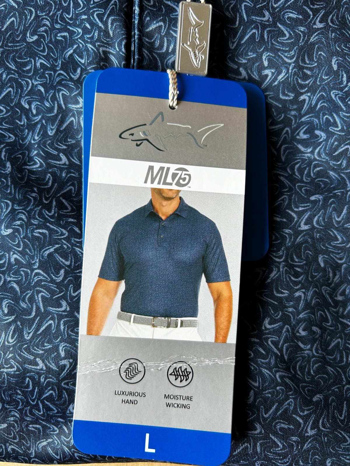 Greg Norman ML75 Men's Short Sleeve Polo Shirt Navy Size L