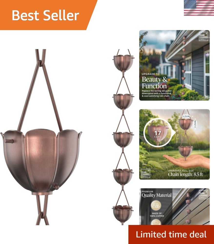 Rain Chains for Gutters