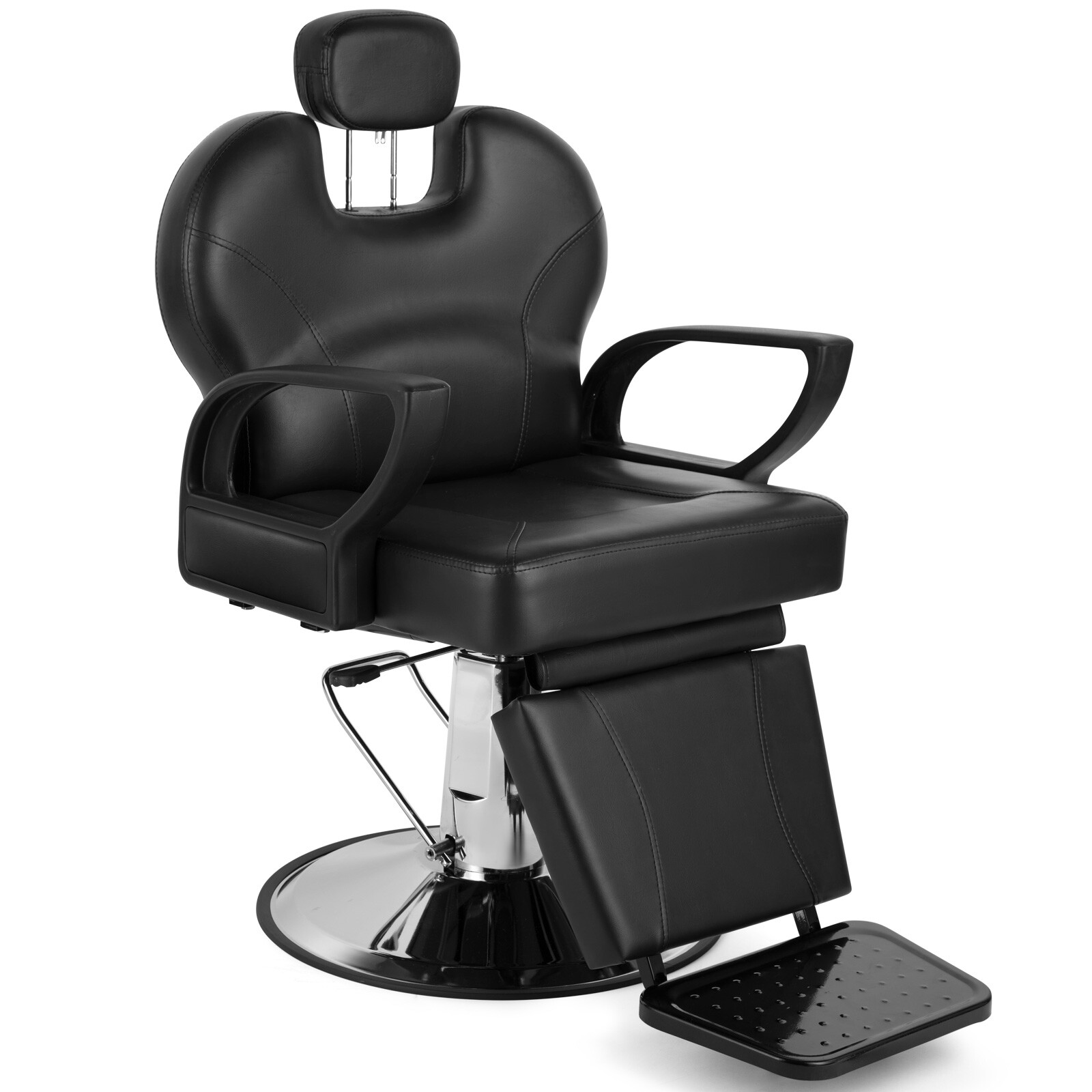Black All Purpose Reclining Hydraulic Barber Chair Heavy Duty Salon Spa Beauty