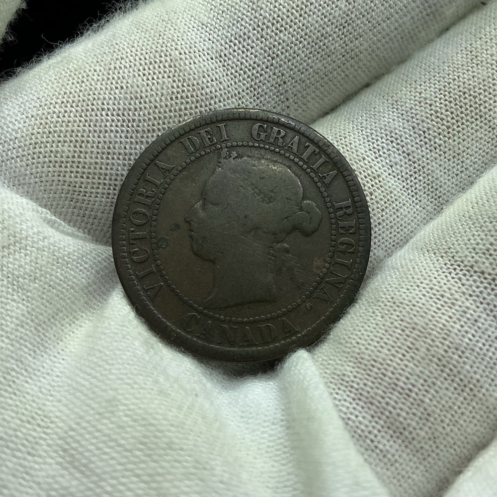 1876 H Canada Large Cent Queen Victoria U202