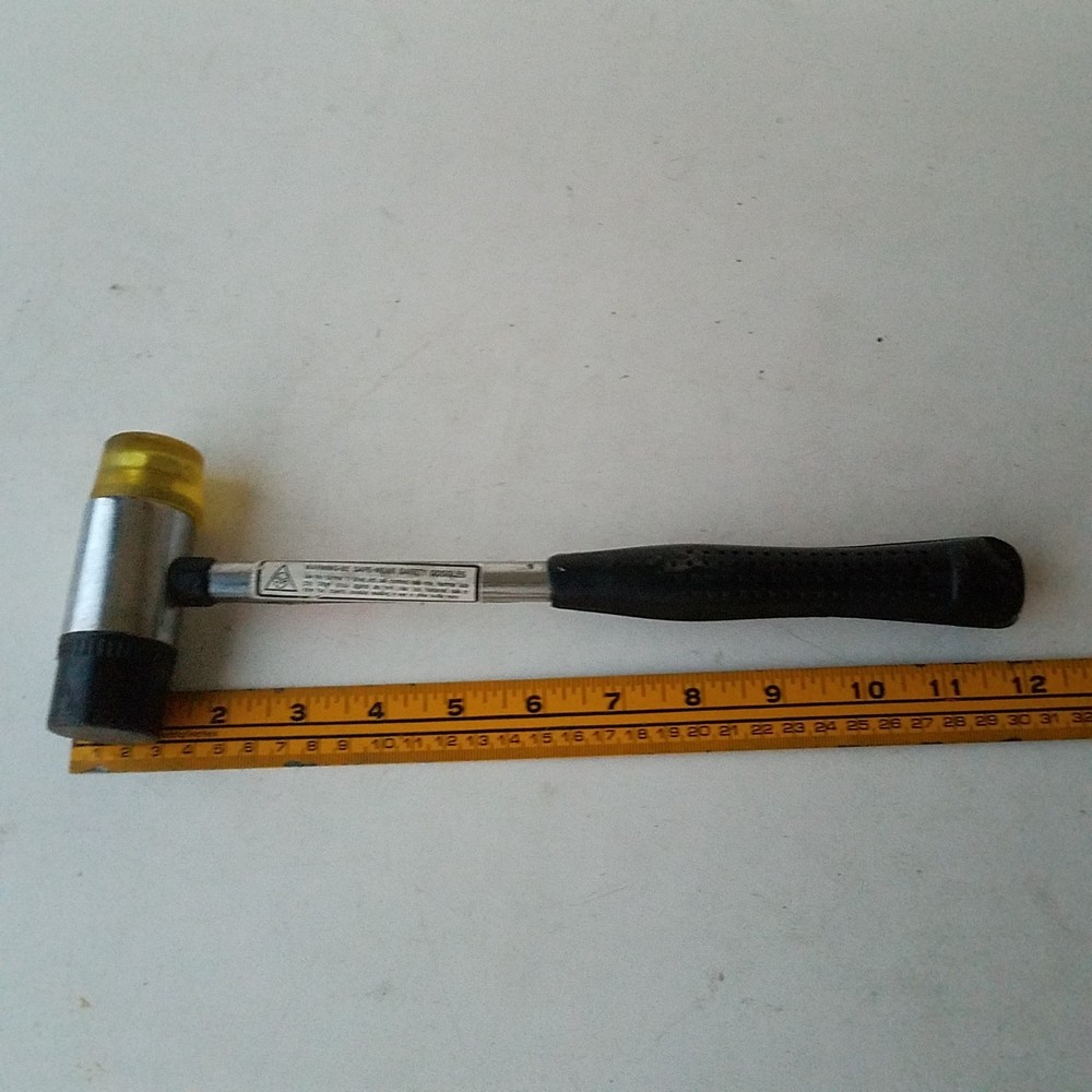 Soft Face Mallet Hammer Tool Cache PN 51361 Black Handle 12-Inch Long