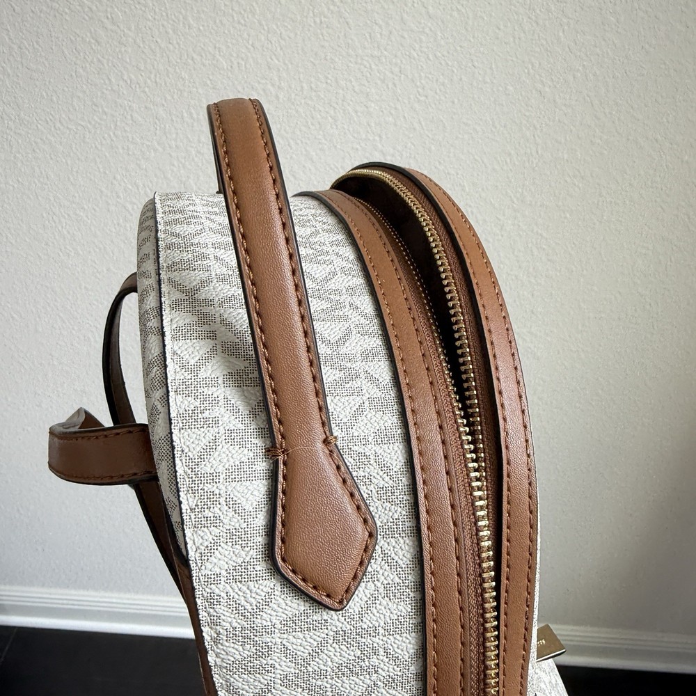 Michael Kors Valerie Medium Logo Backpack Vanilla NWT