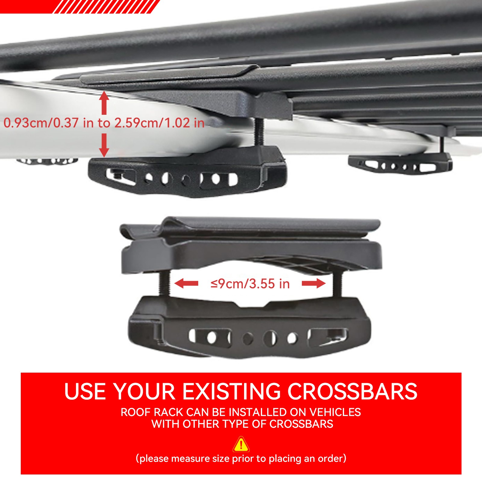 50" Roof Rack w/ Cross Bar Set Cargo Carrier Basket Car Rooftop Luggage Storage