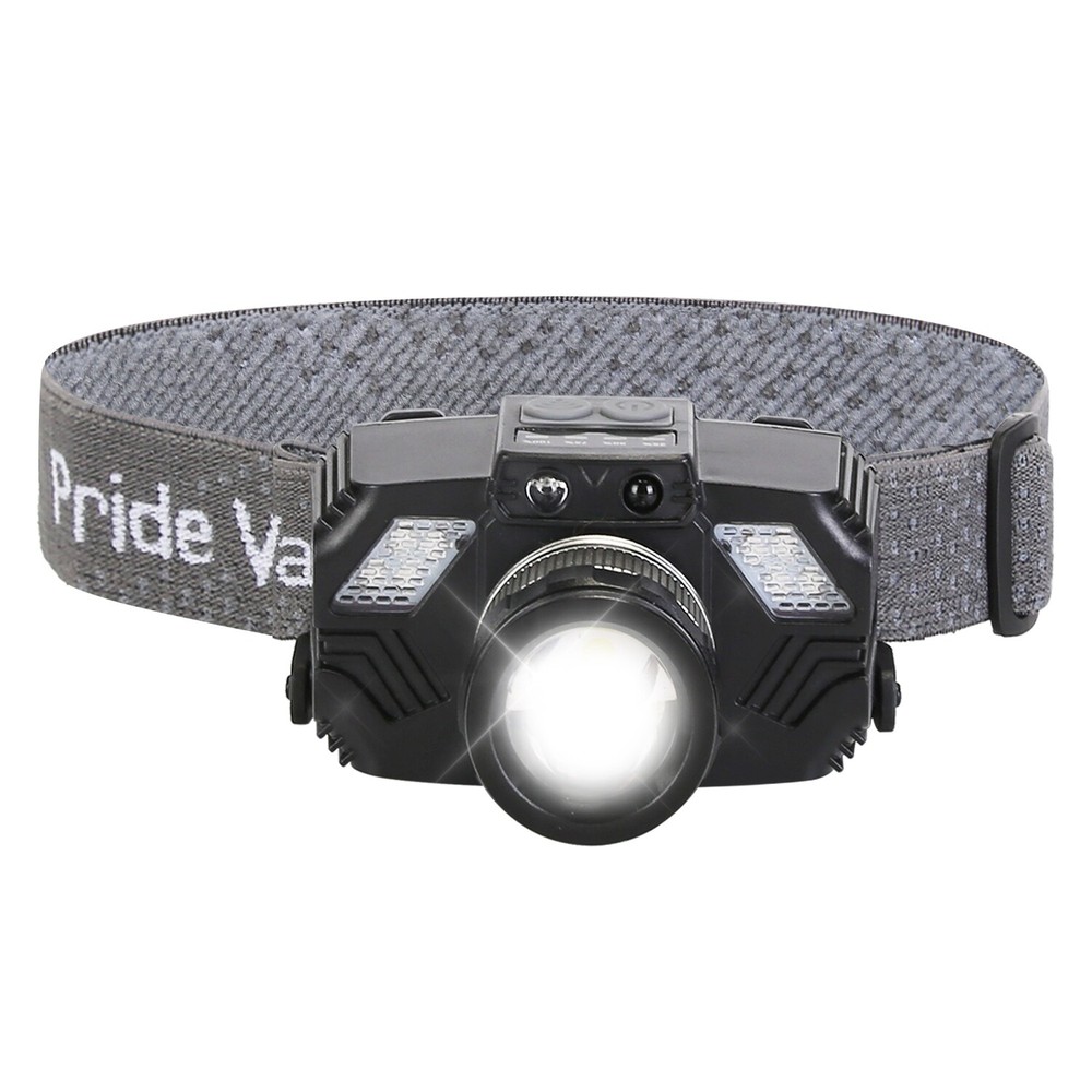 LED Headlamp Light Rechargeable Headlight Zoomable Head Torch Lamp Flashlight
