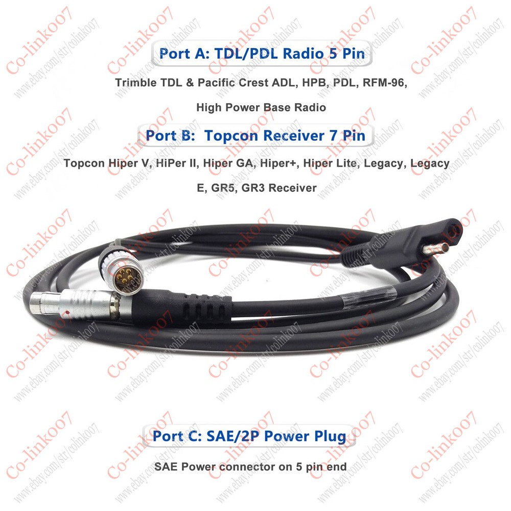 GPS Interface Cable A00630 Ytype Cable for GPS to Crest PDL HPB