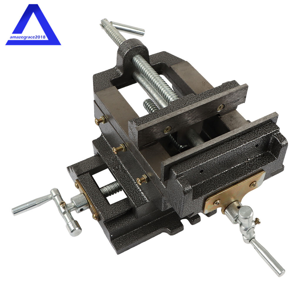 6" Cross Drill Press Vise Slide Metal Milling 2 Way Machine X-Y Clamp Heavy Duty