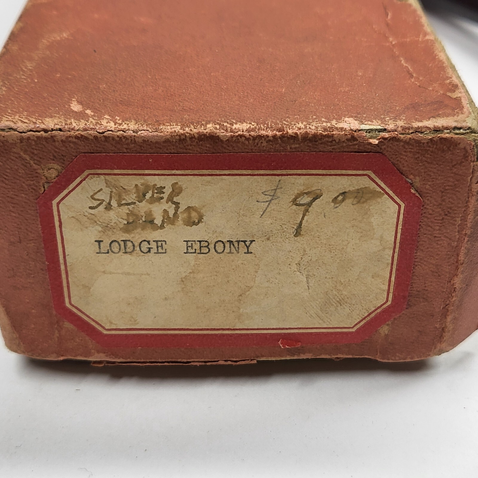 Ebony Wood Gavel w/Sterling Silver Band 10” Vintage 1946 Engraved Onized Club