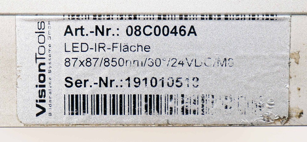 Vision Tools 08C0046A 24VDC 30° LED-IR -Unused-