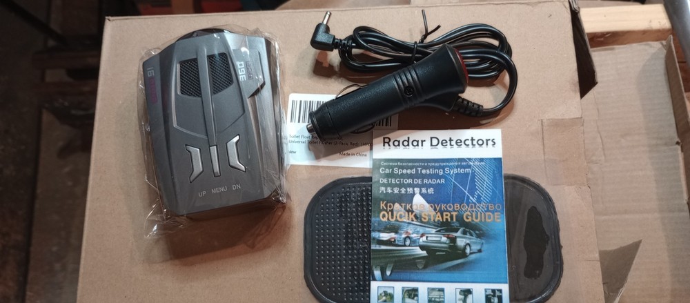 360 Radar Detector Laser Detection Audio/Visual Alert Car Speed Testing System