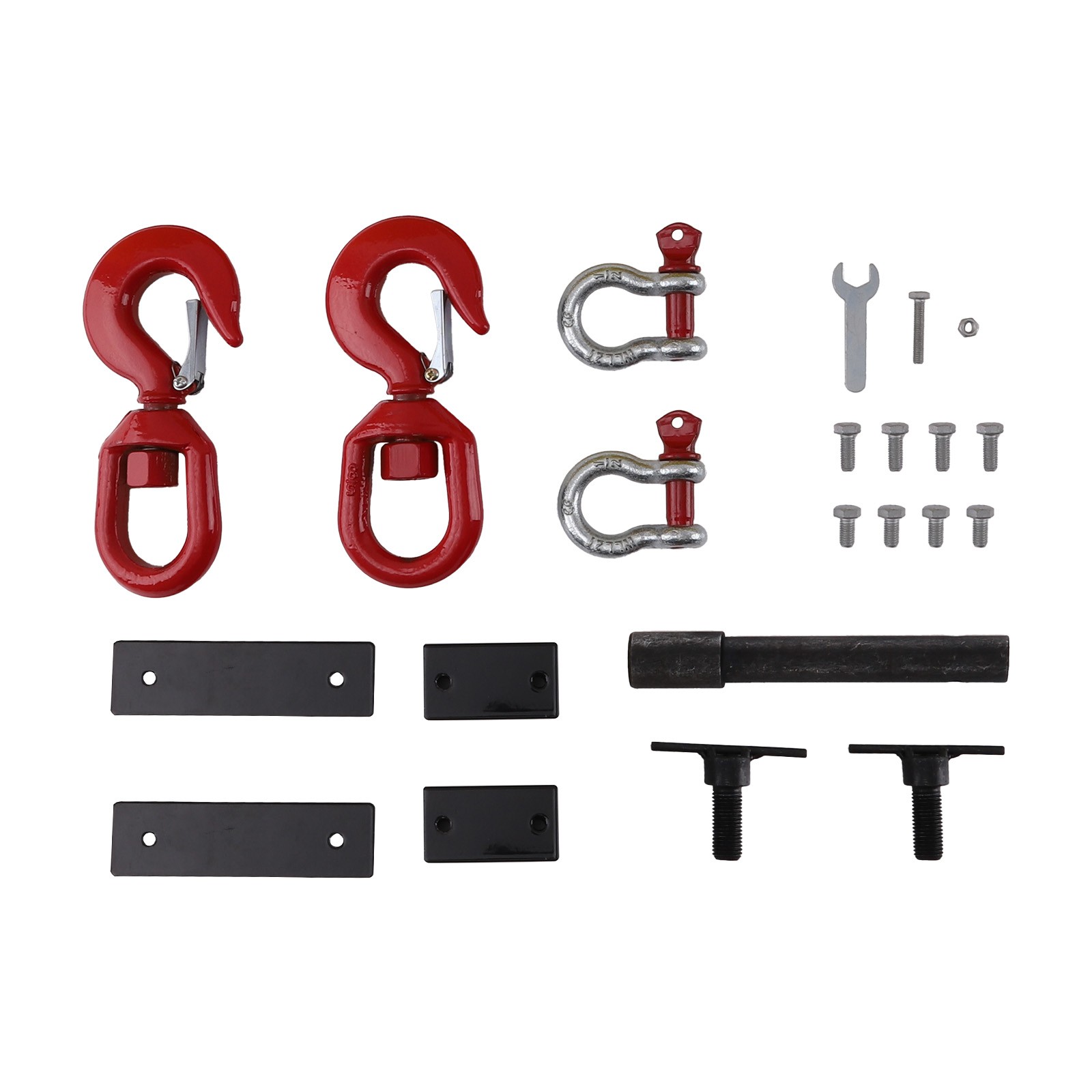 Forklift & Skid Steer Jib Boom - 5500LBS Dual-Fork Telescopic Lifting Attachment