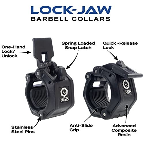 Quick Release Barbell Collars - Locking Clamp for Weightlifting & Gym Use