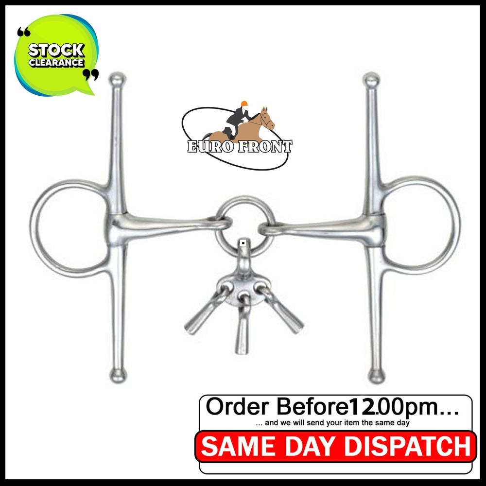 FULL CHEEK SNAFFLE BREAKING BITS WITH KEYS EUROFRONT LTD ® HORSE BITS UK