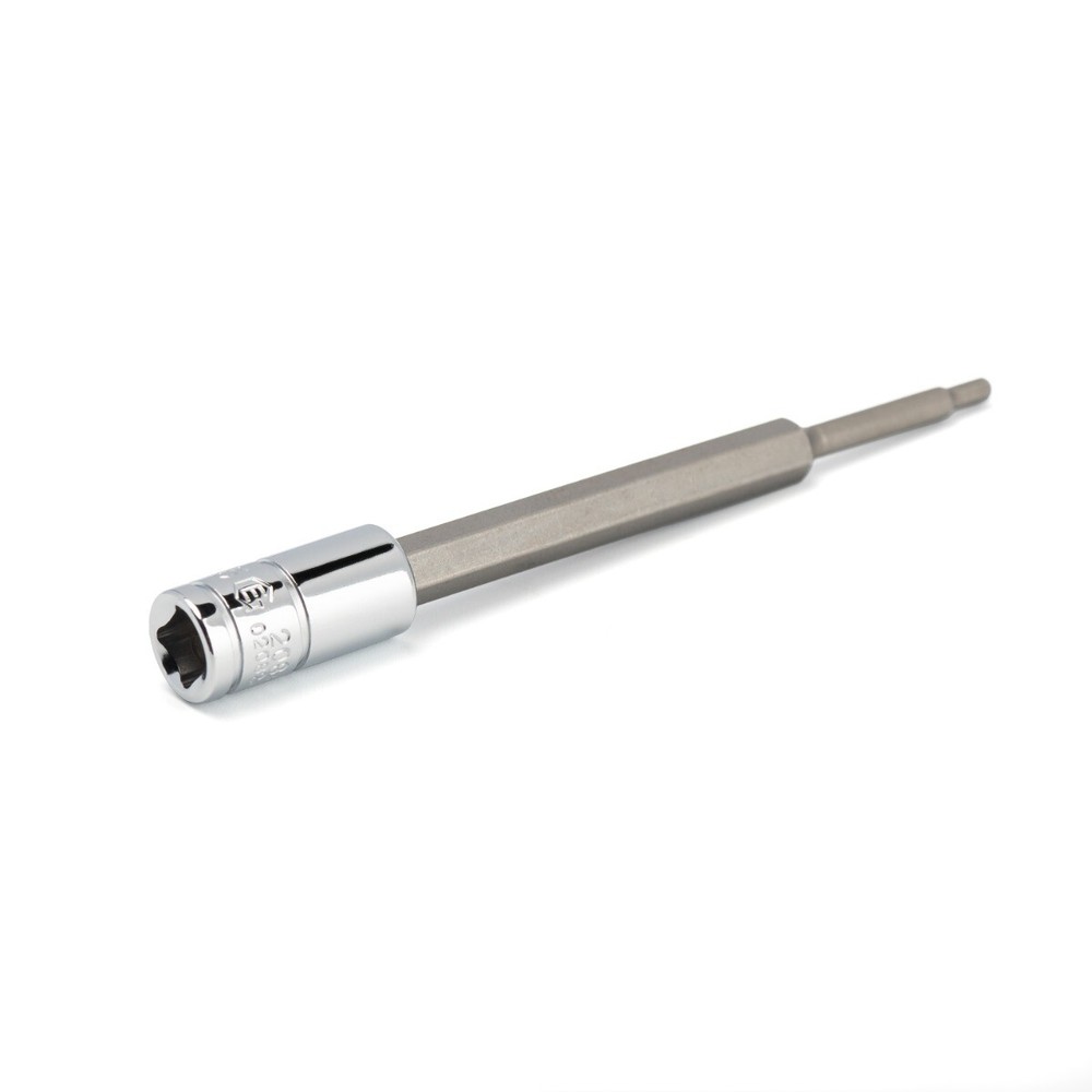 Genius Tools 1/4" Dr. 2.5mm Hex Bit Socket, 100mmL - 208+2525