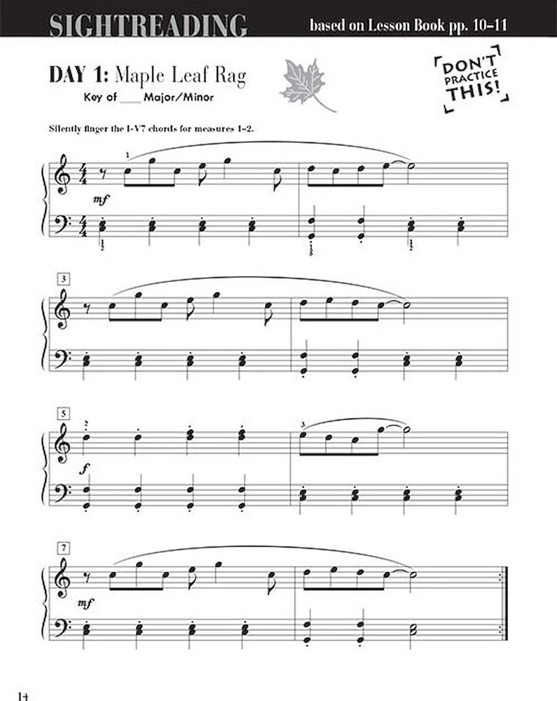 Level 4 - Sightreading Book - Level 4