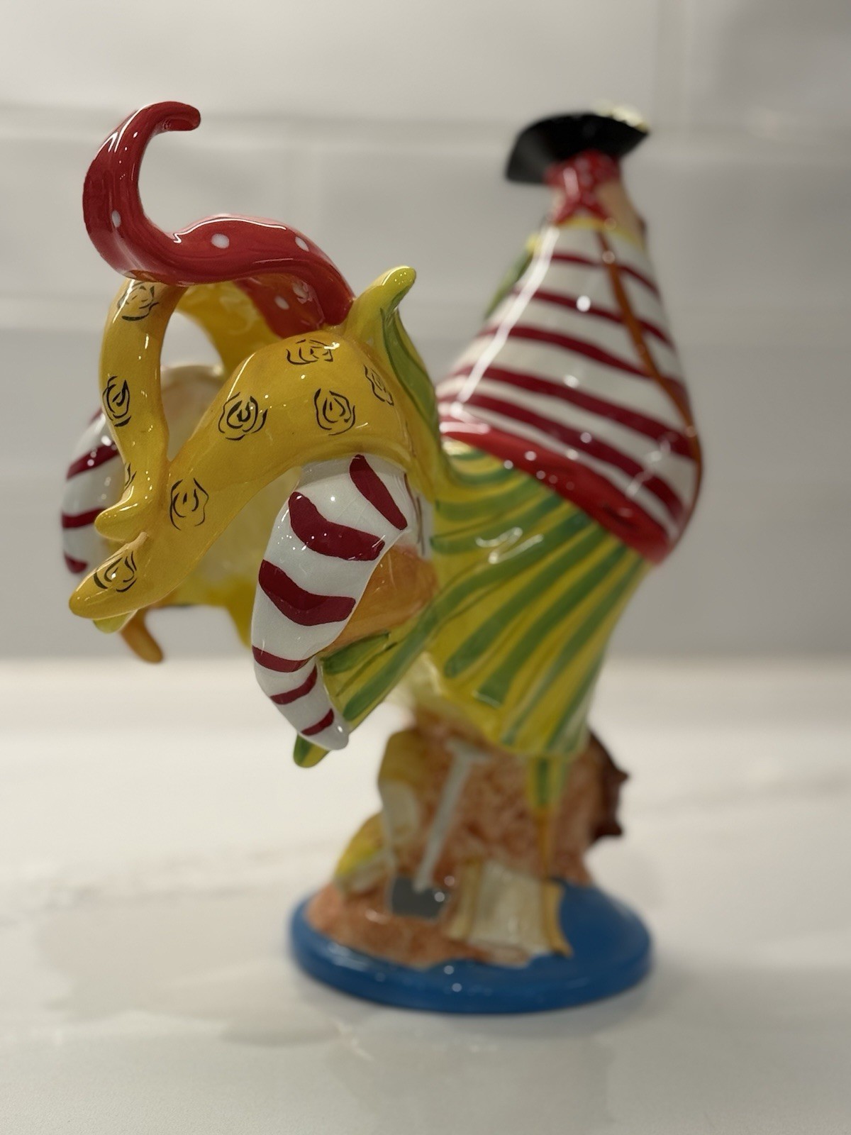 PIRATE Poultry In Motion Rooster Figure #16721 Sharon Neuhaus 10”