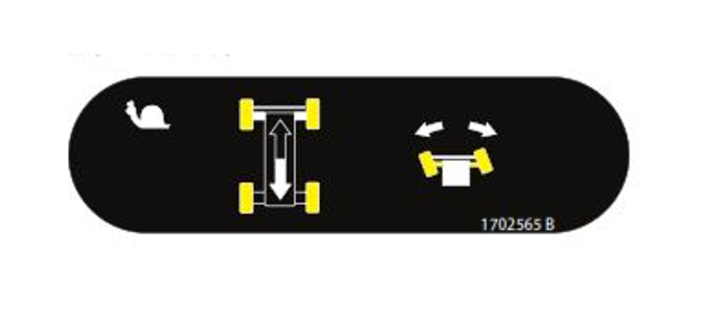 JLG 1702565 DECAL, (DRIVE STEER)