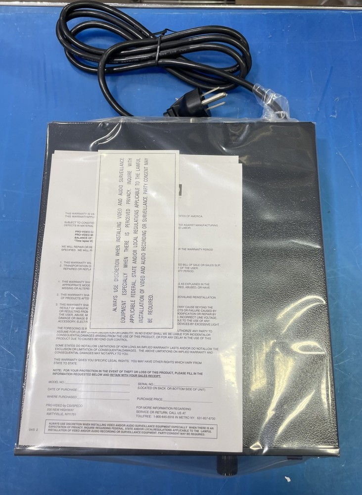 CSI Pro-Video VID-A Composite Video Amplifier, Black