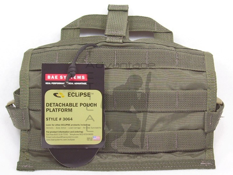 BAE Systems ECLiPSE Foldable Chest Rig MOLLE Platform - ranger green V2