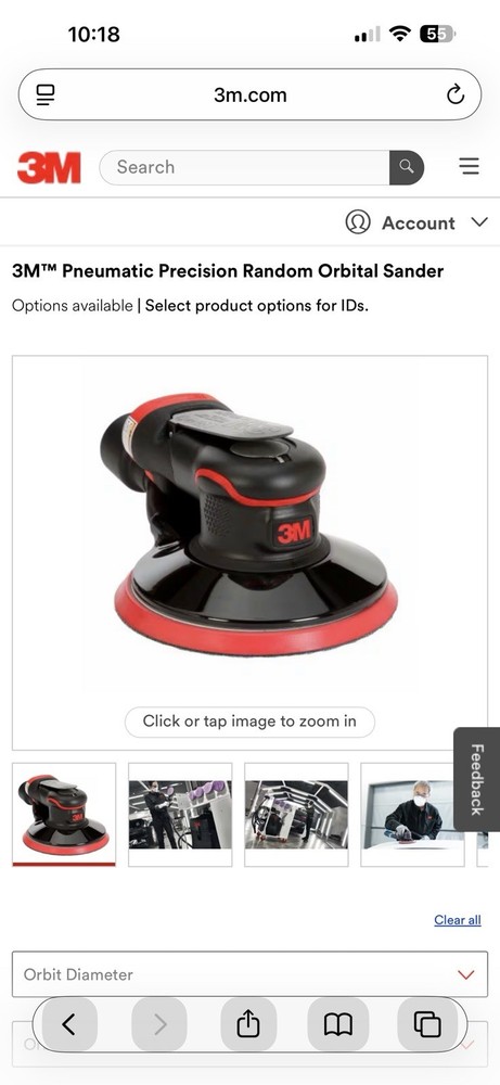 3m 33633 Orbital Sander