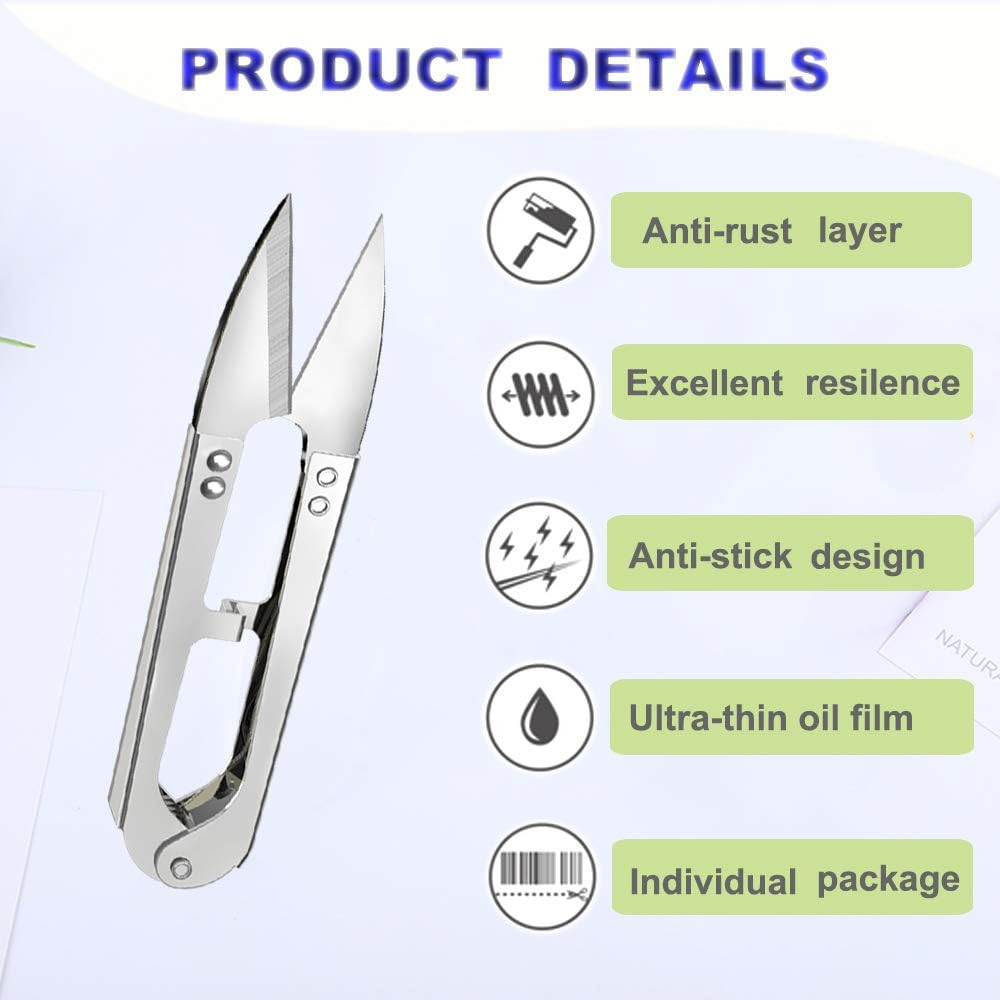 3Pcs Sewing Scissors Clippers Quick-Clip Thread Cutter Embroidery Mini Snips