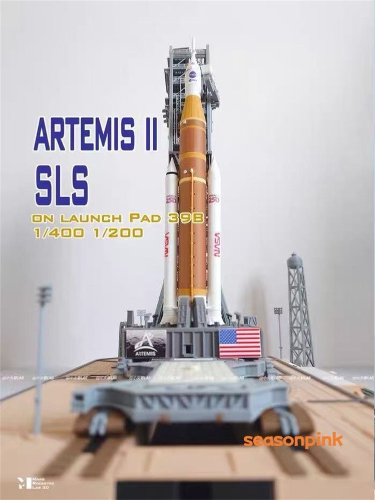1/400 Artemis SLS Orion Launch Tower Rocket Model 39A Space Shuttle Launch Site