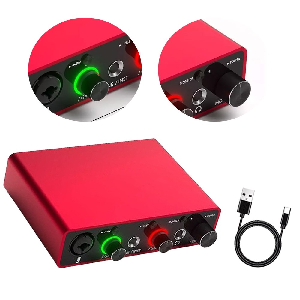 Gen USB Audio Interface with USB-C&Phantom Power (3rd Generation)