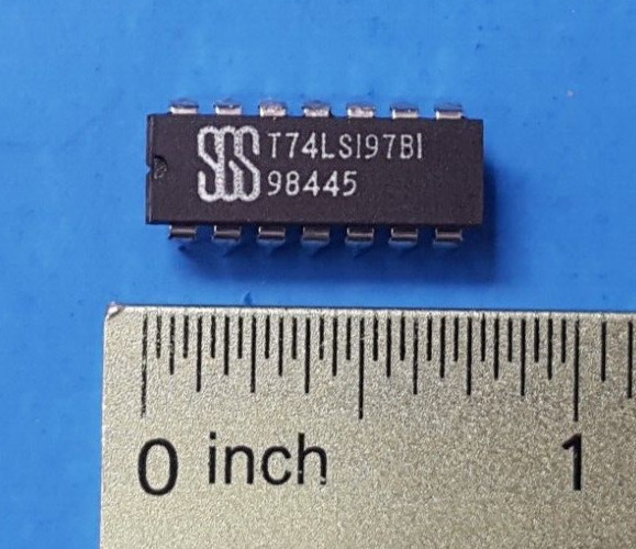 IC BINARY COUNTER , T74LS197B1 , SGS SEMICONDUCTOR  , PDIP-14 , (2 pcs)