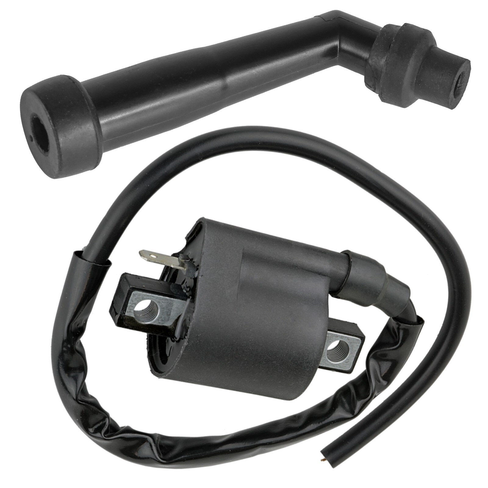 Ignition Coil with Spark Plug Boot Cap for Yamaha Grizzly 600 1998 1999-2001