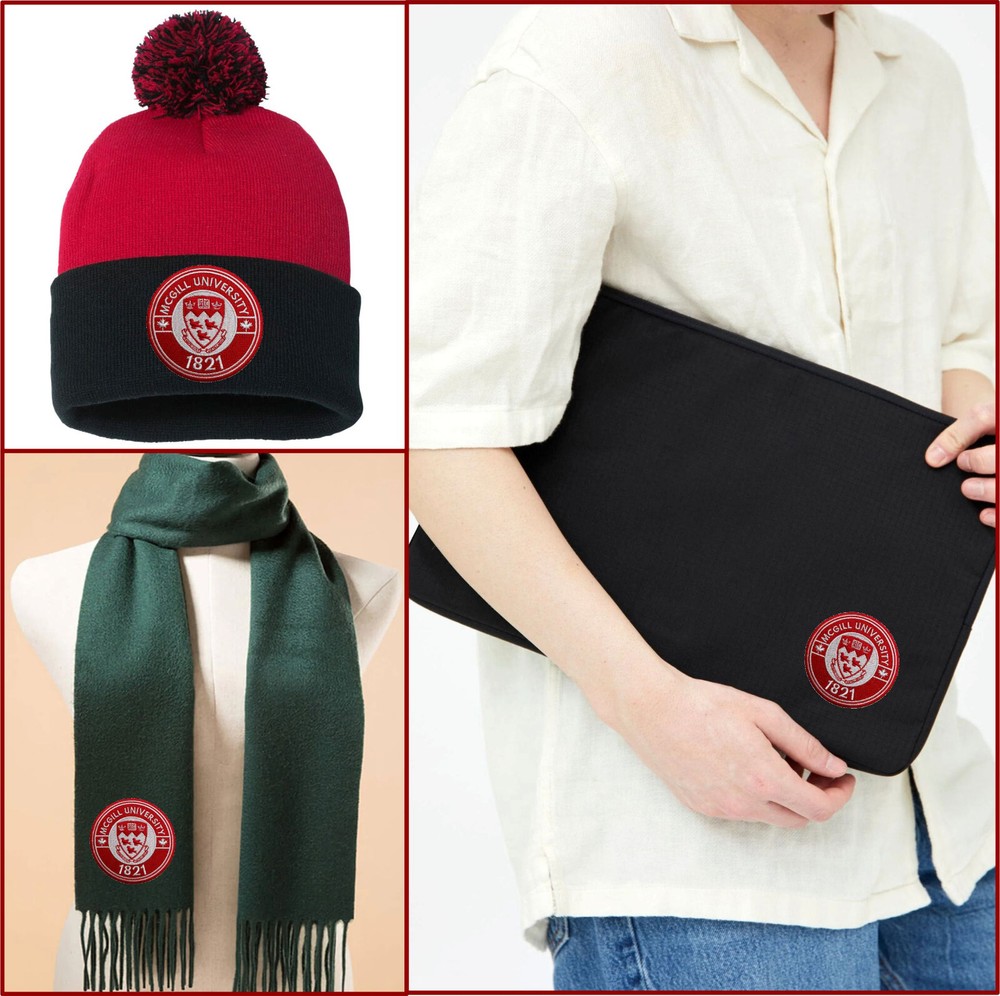 McGill University Logo Iron On Patch - Sew Patch - Embroidered Patch 3.9"