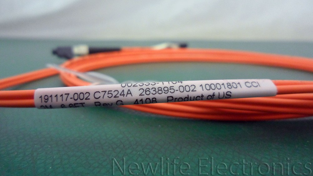 (New) HP 263895-002 2m (6.6 ft.) Short Wave Multimode LC Interface Cable