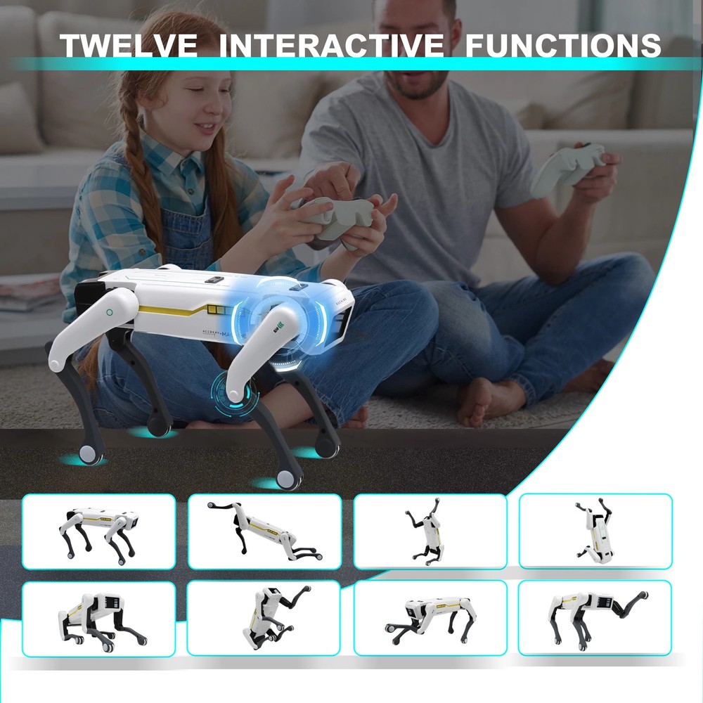 Intelligent AI RC Robot Dog Voice Dialogue APP Remote Control Programming