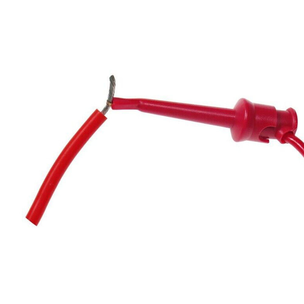 5PCS 4mm Stackable Banana Plug To Test Hook Clip Test Leads Mini Grabber Cables