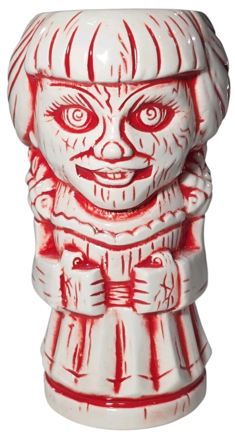 Geeki Tikis Krampus Annabelle The Nun Exorsist Horror Ceramic 18oz Mug Lot Of 4