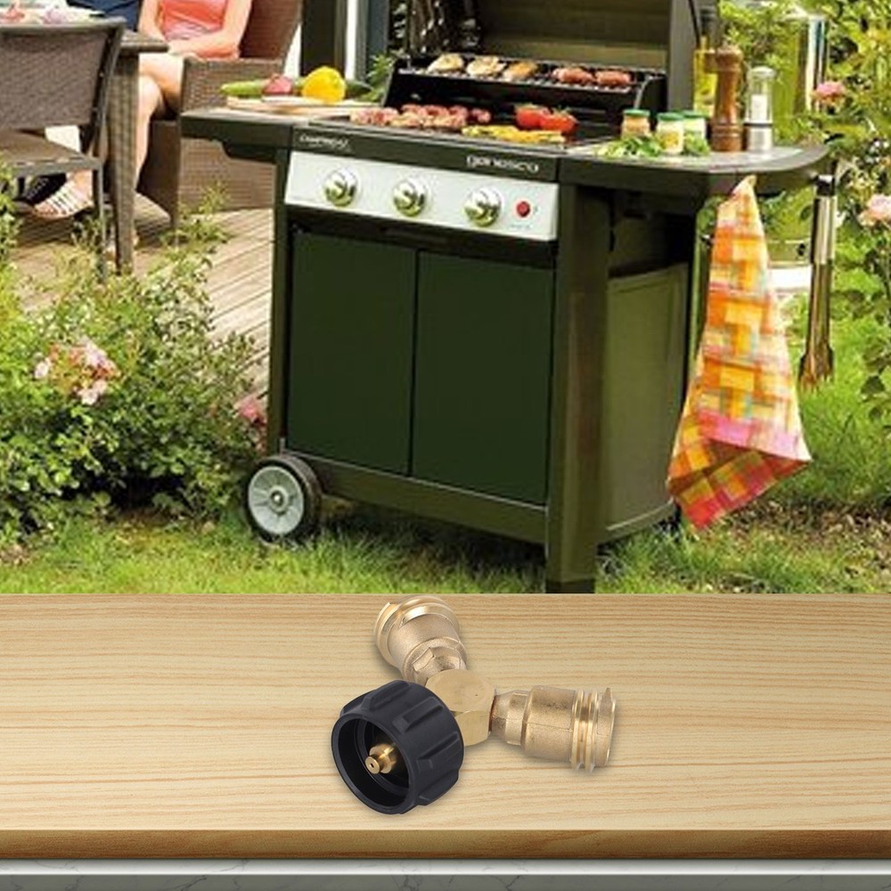 Multi Purpose Propane Tank Adapter Tee for Various Propane powered Devices