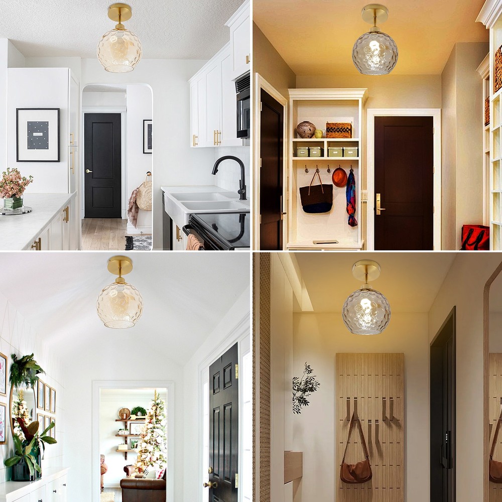 Gold Flush Mount Ceiling Light Fixture Modern Semi Flush Mount Ceiling Light