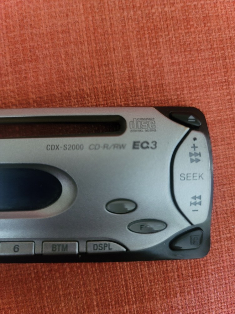 Sony CDX-S2000 Car Stereo Replacement Detachable Faceplate