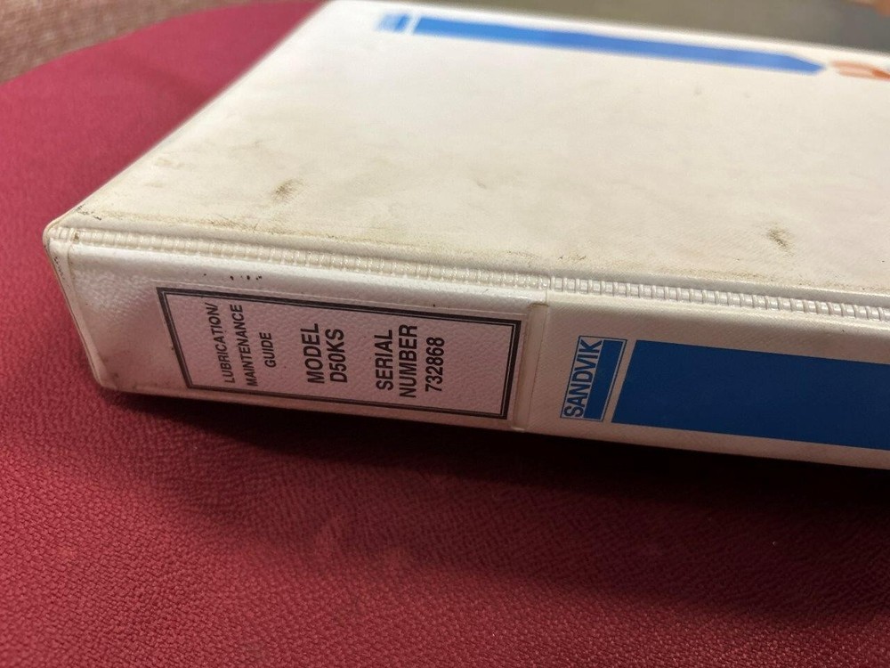 Driltech Sandvik Lubrication Maintenance Guide for model D50KS.