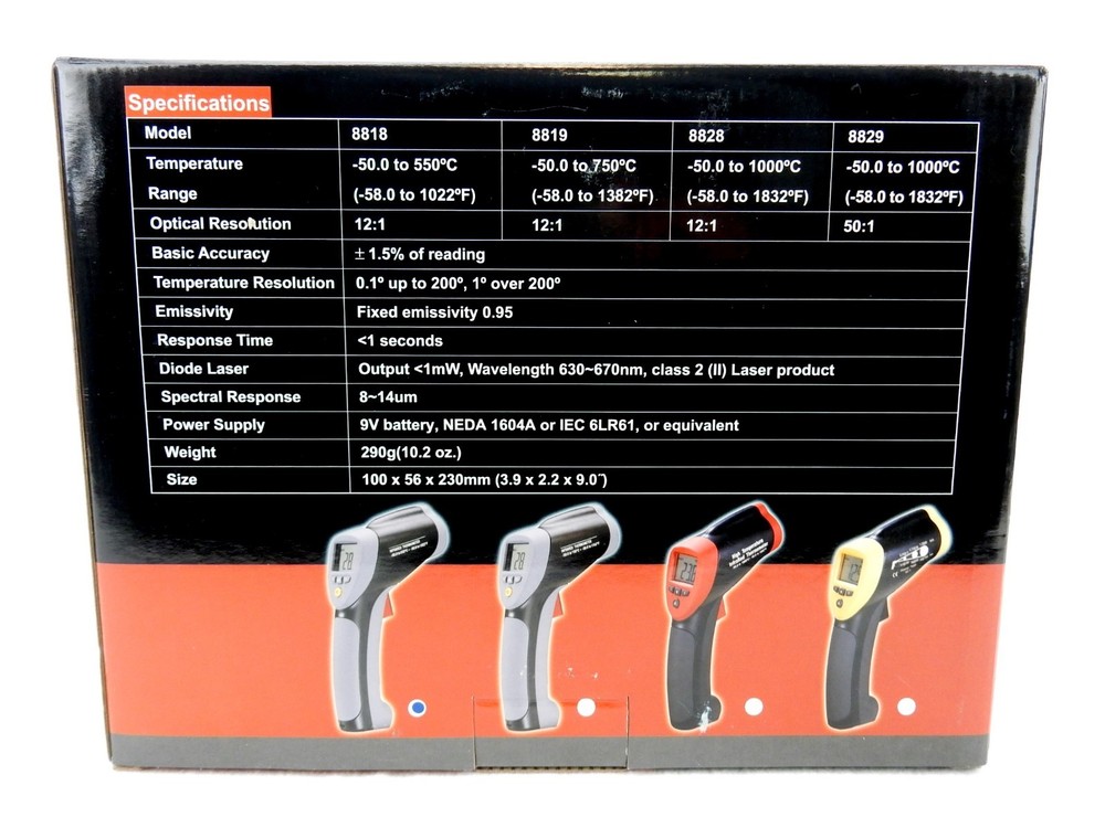 Professional Infrared High Temp Thermometer with Laser Pointer, Morris 59116